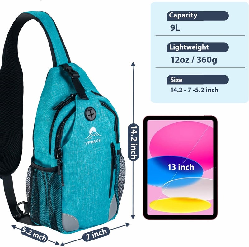 VPBAGE Store Structured Sling Backpack with Oversized Strap Pocket (Fits Power Bank) - Heavy Duty Water Resistant Crossbody Bag for Tech & Travel - Thick Padded Bottom Anti-Theft Daypack (Fits Tablet/Console) - Image 3